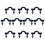50Pcs Nylon Bungee Deck Loop Tie Down Pad Eye Kit for Kayak Black 3