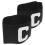 2Pièces Brassards De Football Noir Nylon Élastique Ajustable 11