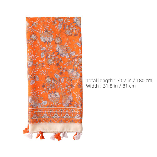 Beach Schal Damen Bohemian Orange 2