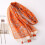 Beach Schal Damen Bohemian Orange 7