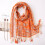 Beach Schal Damen Bohemian Orange 8