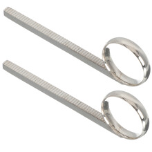2Pièces Anneaux Coulissants Cuivre Argent Accessoire