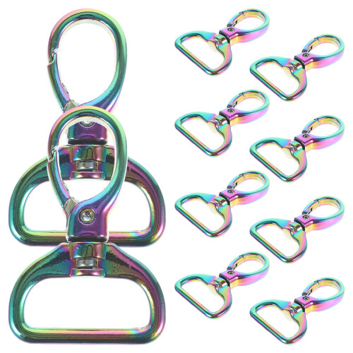 40 D-Ring Schlüsselanhänger Bastelsets Mit Robusten Clips 2