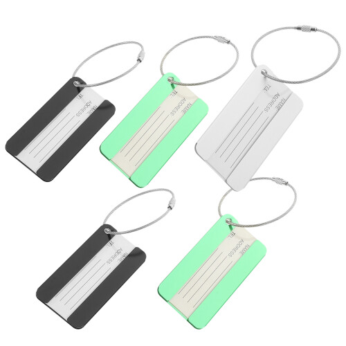 5 Aluminium Reisbagage Handtas Labels
