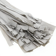 #3 Grijze nylon spiraalritsen voor naaien Close-end nylon spiraalritsen voor handwerk Ritssluiting met verschillende lengtes (34 inch 20 stuks) Y