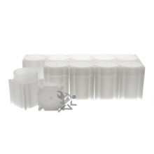 (10) Portamonete quadrati in plastica bianca (mezzo dollaro) di marca Coinsafe