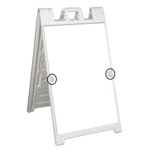 (24"""" X 36"""") Soporte de lujo con marco en A SOLAMENTE | Seρalizaciσn | No se incluyen grαficos