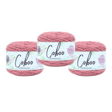 (3er-Pack) Lion Brand Garn Coboo Bambusgarn Terrakotta