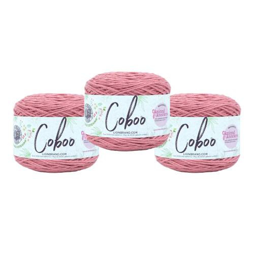 (3er-Pack) Lion Brand Garn Coboo Bambusgarn Terrakotta