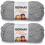 (Packung mit 2) Bernat Softee Chunky Garn-Grau Heather 1