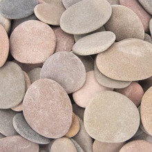 [Aproximadamente 97 PCS - 105 PCS] (18 libras) Rocas de pintura 2.33 """" - 3.72 """" Rocas de rνo Rocas de bricolaje Rocas planas Rocas artesanales