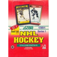 1 (One) Box - 1991 Score NHL Hockey Series 1 - English Edition - (36 Packs per Box)