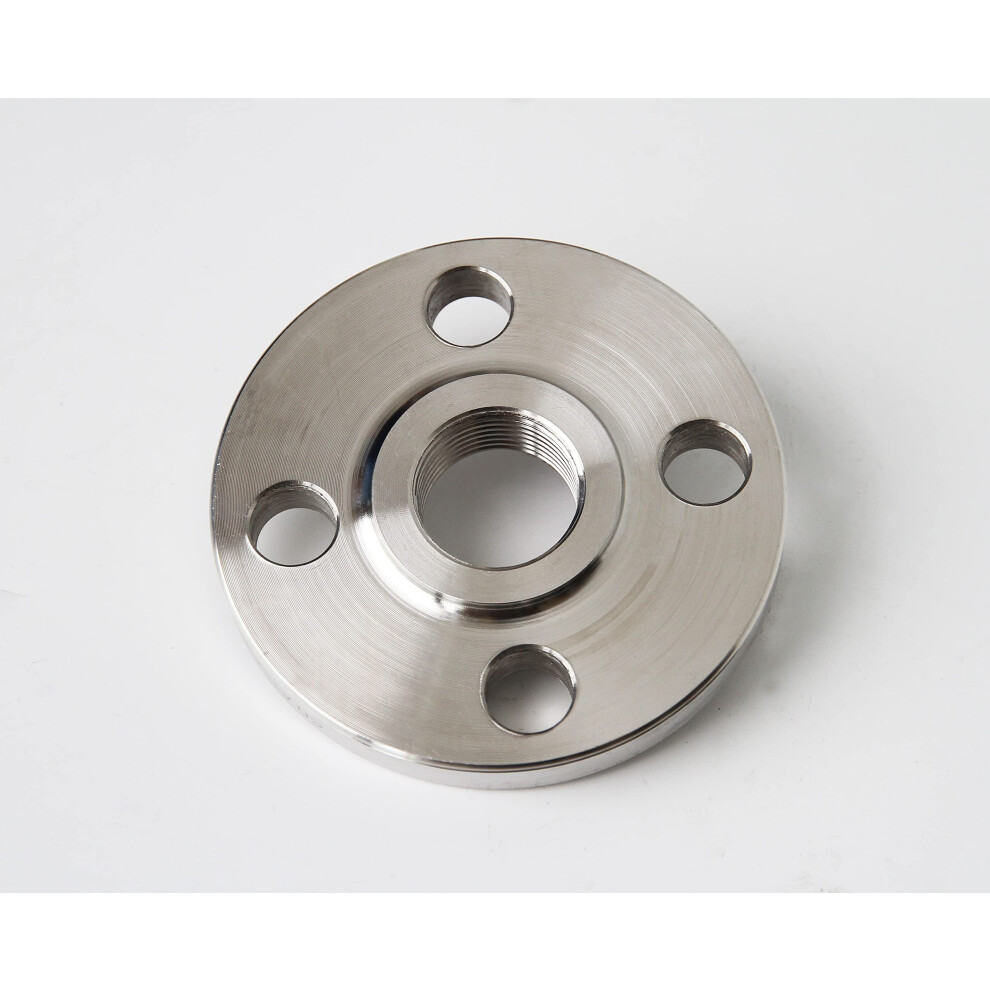 1 1/2"""" inch 304 Stainless Steel 150# Raised Face Threaded Flange-image-OPC-PM5TZ2M-NEW