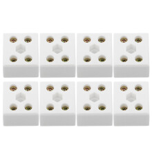 8 Anschlüsse 3,5x3x3 Cm Beige