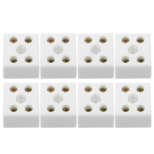 8 Anschlüsse 3,5x3x3 Cm Beige