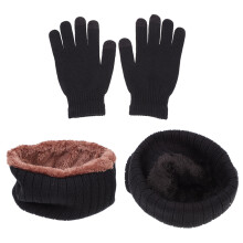 1 Set Fleece Mütze Stirnband Damen Verdickt