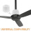2Pcs PVC Ceiling Fan Covers Universal White Debris Protector Home Use 10