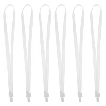 Holding Abzeichen Lanyard Weiß Polyester 50 17,3x0,8x0,2 Zoll