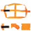 Reifen Gurte Zubehör Ratschen Polster Roller Orange 5