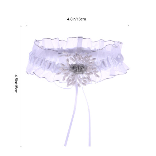 -Satin Brautstrumpfband -Accessoires Mit 1