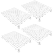 4Pcs White PP Aquarium Crate Filter Trays Durable Fish Tank Dividers