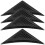 4 Auto Spoiler Ablauf Halter Schwarz 1