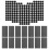 50 LED Licht Abschirm Aufkleber 2,00 x 2,00 x 0,10 cm 10