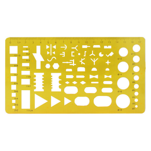 Raindrops Klassenzimmer Zeichenvorlagen Set Kind 22x10,5 Cm