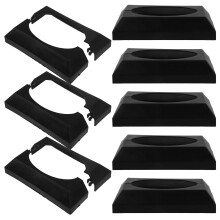 10 Fence Post Finials Rokje Vervanging Vinyl Patio Zwart