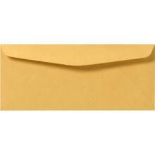 N. 10 buste regolari in Kraft marrone - 4 1/8"" x 9 1/2"""" spesse e robuste da 24 libbre, chiusura gommata, 50 per confezione - Ottime per spedire
