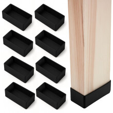 (8 PCS) Tapas de goma para postes de madera de 2x4 (1,57"" x 3,15"") - Tapas de goma impermeables y resistentes a la intemperie para patas de mesa,