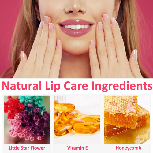 1 Πακέτο Κρυστάλλινο Λουλούδι Jelly Lipstick,Μαγικό Χρώμα Διάρκειας 2