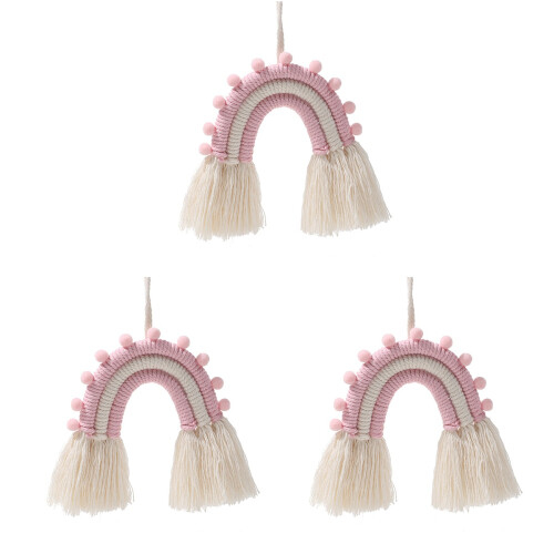 3 Gewebtes Anhänger Hängendes Ornament Wohnaccessoire 1