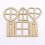 Home Craft Kit Holzteile Hellbraun 5 Packungen 6Stücke Packung 11