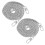 2Pcs Iron Chain Purse Strap Silver Durable Metal Bag Decorative Chain 1