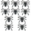 10 Spider Anhänger Hochzeitsclips 3