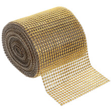 Dekoratives Strass Bastelband Gold 1 Rolle 35,4x4,7 Zoll