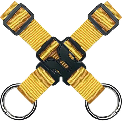 2 Pack Gepäckgurte Für Koffer Rucksack Gelb