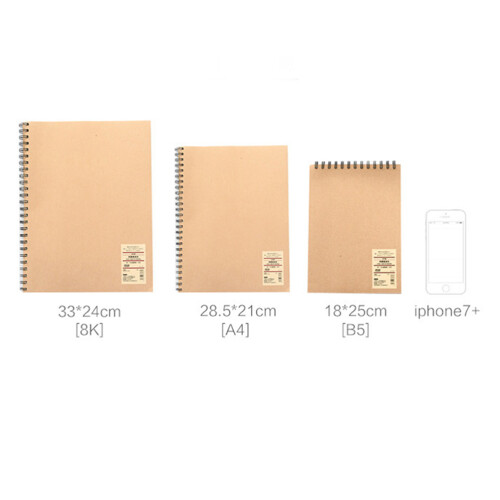 Notebook Skizzenbuch B5 Mit Leeren Seiten Und Spiralbindung