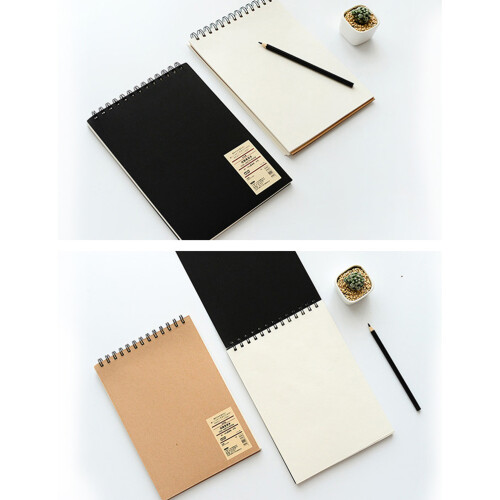 Notebook Skizzenbuch B5 Mit Leeren Seiten Und Spiralbindung 1