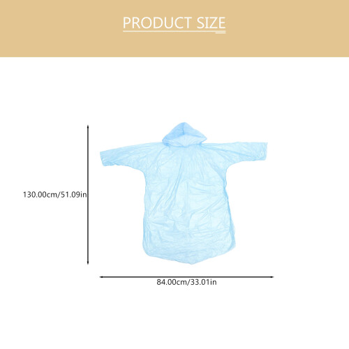 10 Poncho Transparenter Mit Regenmantel Mit Ärmeln Reise 1