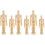 6 Stuks Onafgewerkte Mannequin Peg Voor 6
