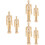 6 Stuks Onafgewerkte Mannequin Peg Voor 8