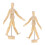 6 Stuks Onafgewerkte Mannequin Peg Voor 3