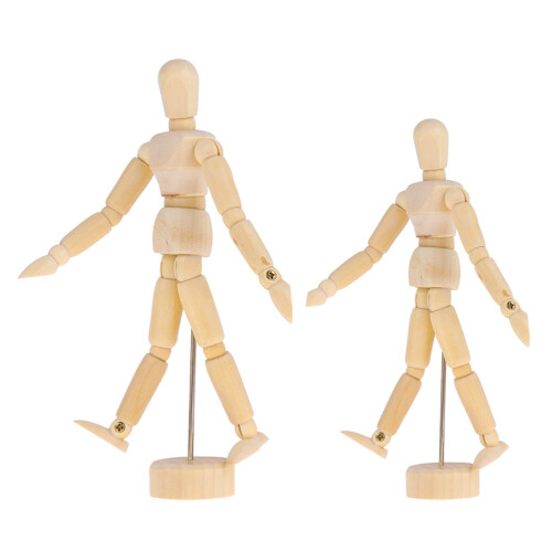 6 Stuks Onafgewerkte Mannequin Peg Voor 1