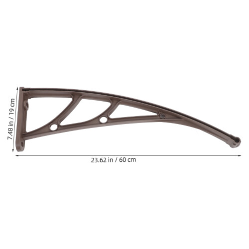 Outside Pool Canopy Bracket 60,00X19,00X4,50 Cm Koffie 2