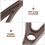 Outside Pool Canopy Bracket 60,00X19,00X4,50 Cm Koffie 6
