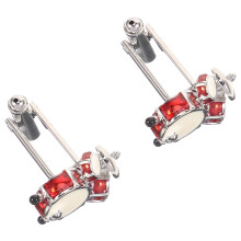 2 Stuks Knopjes Manchetknopen Drumset Voor Vrouwen En Mannen