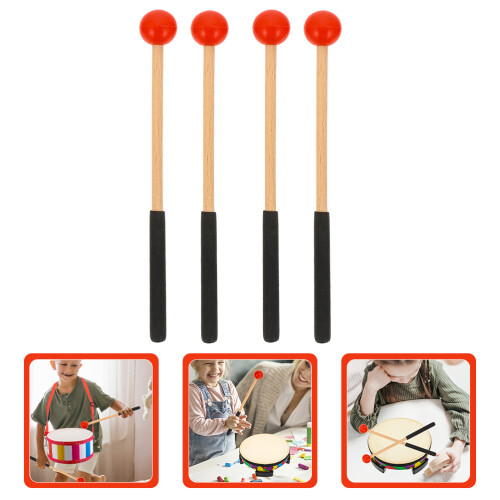 Basdrum Stokken Met Rubber Kop Voor Percussie Gebruik 2