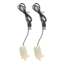 2St Veelzijdige Beige Mini Waterpomp Hydroponics En Aquarium